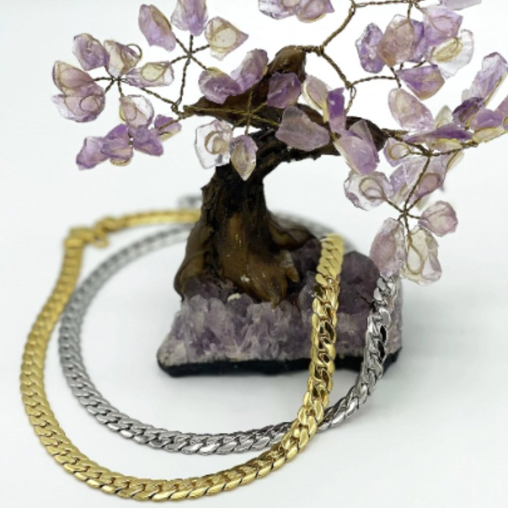 Flat Cuban Chain Stainless Steel